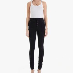 MOTHER Pixie Swooner Skimp Black Not Guilty Jeans Size 28